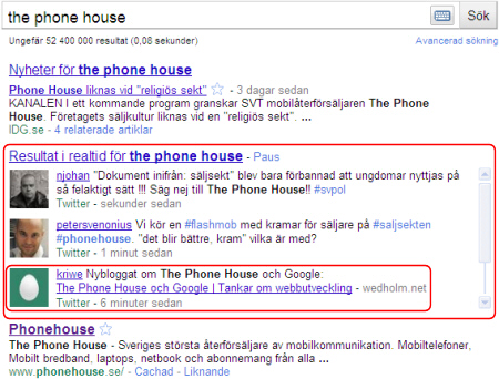 The Phone House på Google