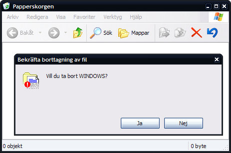 Vill du ta bort Windows?