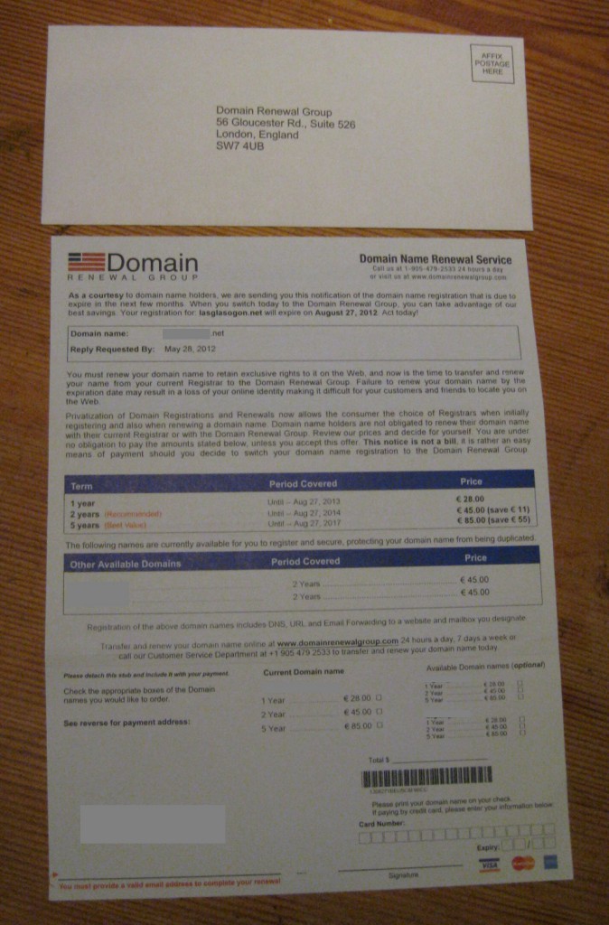 Domain Renewal Group