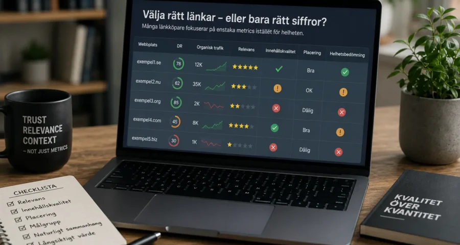 SEO länkbygge DR Traffic Ahrefs